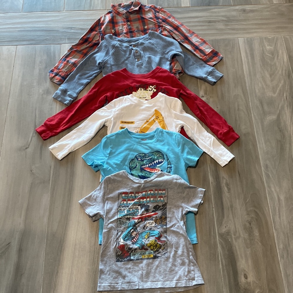 Size 4t Boy shirts